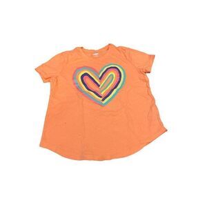 Kids old navy orabge t shirt heart 8